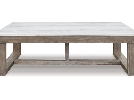 Loyaska Brown/Ivory Coffee Table And 2 End Tables