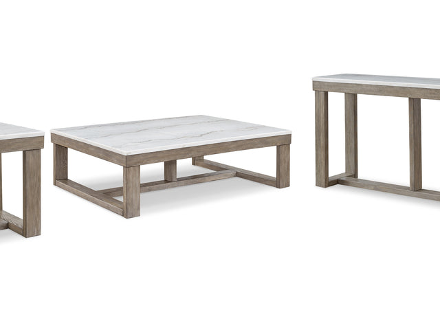 Loyaska Brown/Ivory Coffee Table, End And Sofa Table