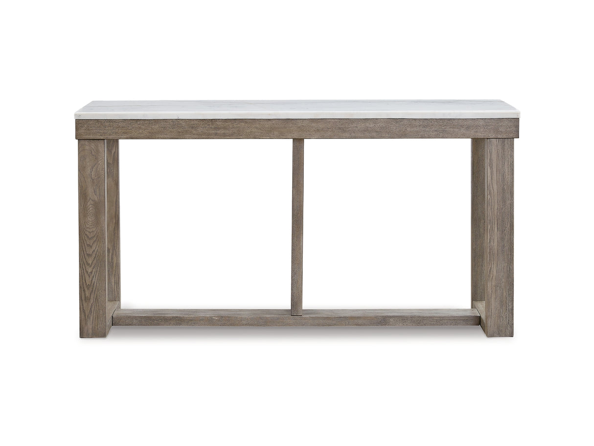 Loyaska Brown/Ivory Coffee Table, End And Sofa Table
