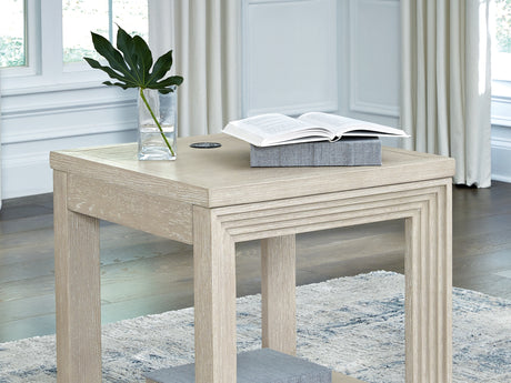 Marxhart Bisque Lift-Top Coffee Table And 2 End Tables