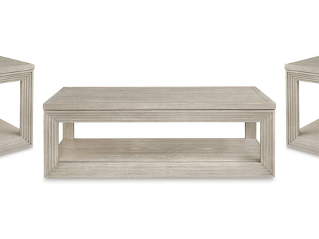 Marxhart Bisque Lift-Top Coffee Table And 2 End Tables