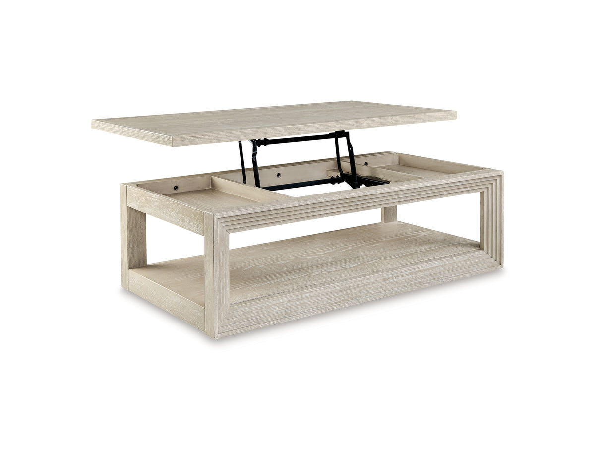 Marxhart Bisque Lift-Top Coffee Table And 2 End Tables
