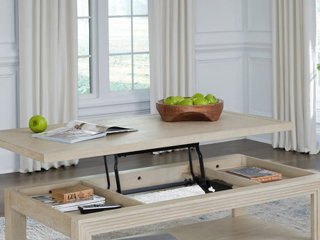 Marxhart Bisque Lift-Top Coffee Table And 2 End Tables