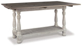 Havalance Gray/White Sofa/Console Table