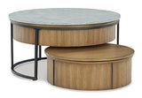 Fridley Gray/Brown/Black Nesting Coffee Table (Set Of 2)
