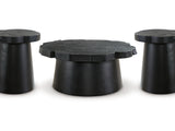 Wimbell Black Coffee Table And 2 End Tables