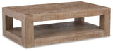 Waltleigh Distressed Brown Coffee Table
