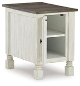 Havalance White/Gray Chairside End Table