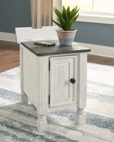 Havalance White/Gray Chairside End Table