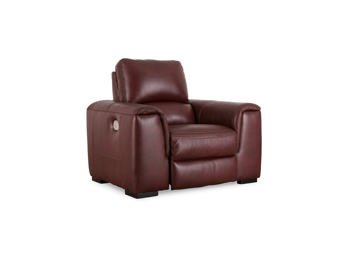 Alessandro Garnet Power Reclining Sofa, Loveseat And Recliner