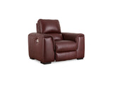 Alessandro Garnet Power Reclining Sofa, Loveseat And Recliner