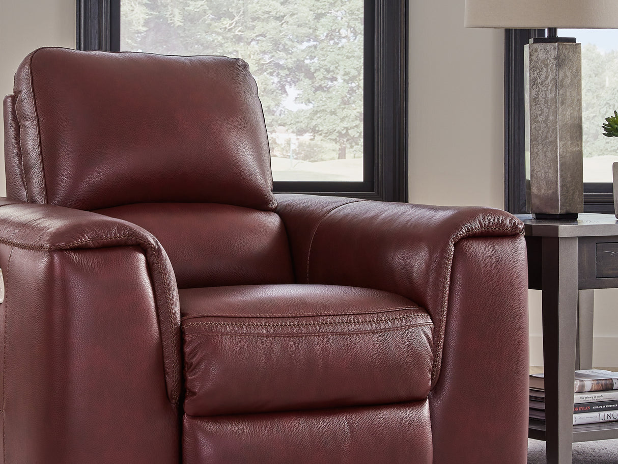 Alessandro Garnet Power Reclining Sofa, Loveseat And Recliner