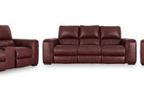 Alessandro Garnet Power Reclining Sofa, Loveseat And Recliner