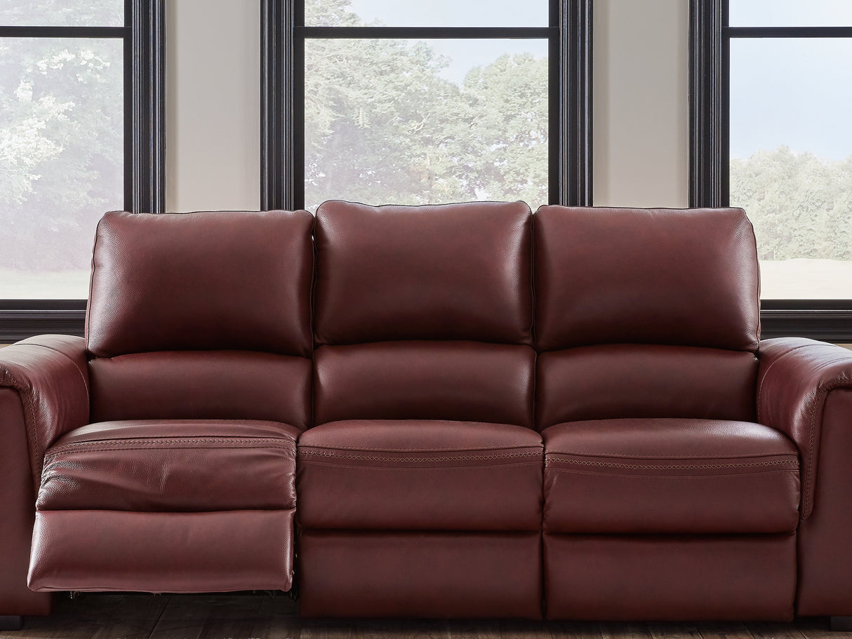 Alessandro Garnet Power Reclining Sofa, Loveseat And Recliner