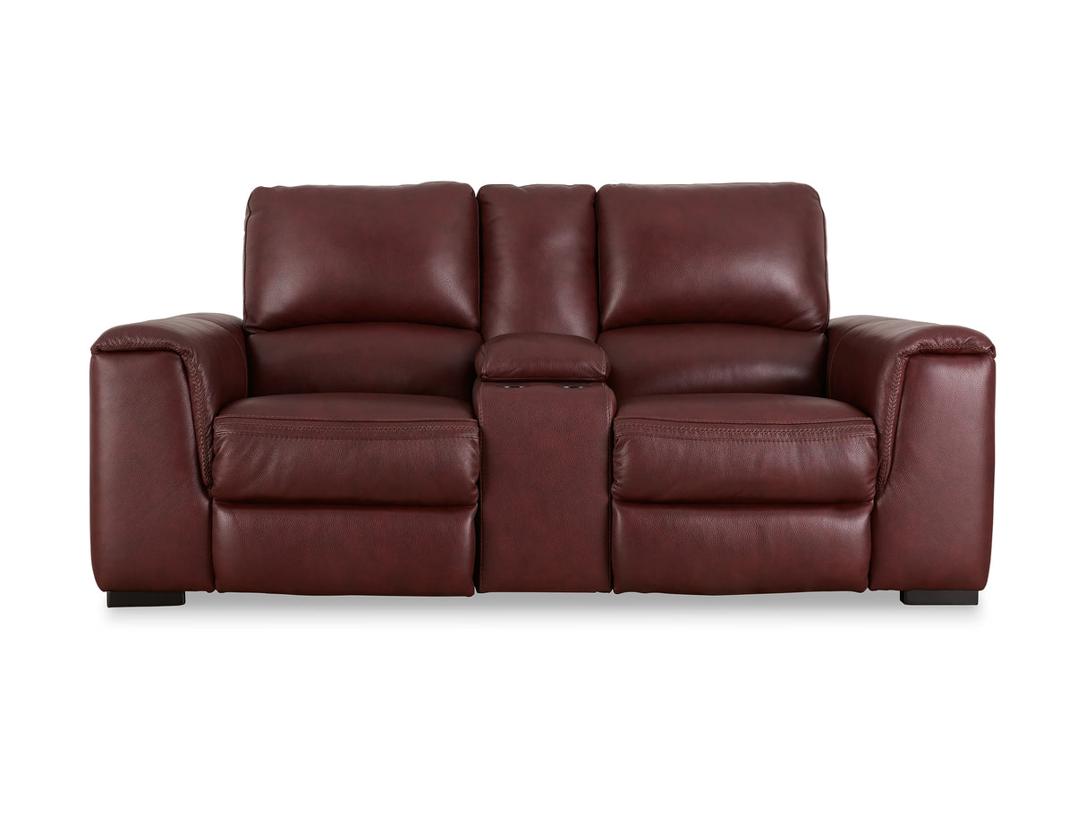 Alessandro Garnet Power Reclining Sofa, Loveseat And Recliner