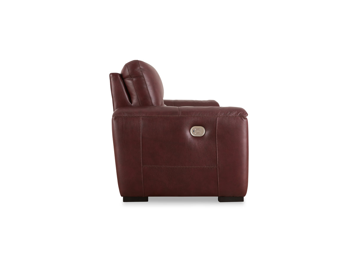 Alessandro Garnet Power Reclining Sofa, Loveseat And Recliner
