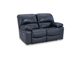 Leesworth Ocean Power Reclining Sofa, Loveseat And Recliner