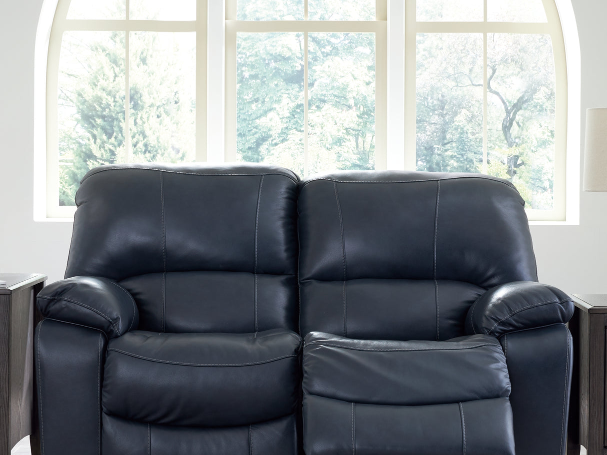 Leesworth Ocean Power Reclining Sofa, Loveseat And Recliner