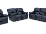 Leesworth Ocean Power Reclining Sofa, Loveseat And Recliner