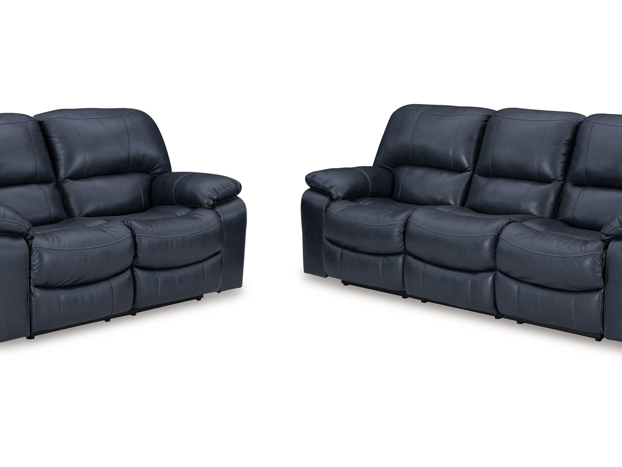 Leesworth Ocean Power Reclining Sofa, Loveseat And Recliner