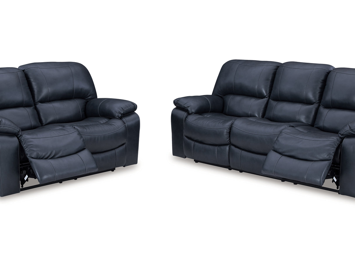 Leesworth Ocean Power Reclining Sofa, Loveseat And Recliner
