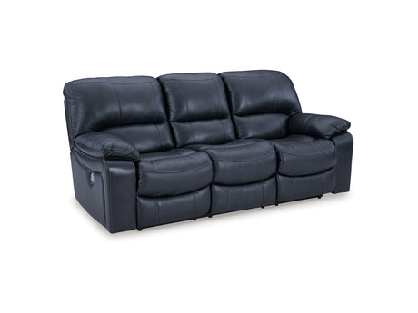 Leesworth Ocean Power Reclining Sofa, Loveseat And Recliner