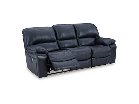 Leesworth Ocean Power Reclining Sofa, Loveseat And Recliner