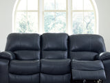 Leesworth Ocean Power Reclining Sofa, Loveseat And Recliner