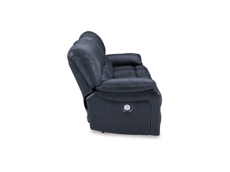 Leesworth Ocean Power Reclining Sofa, Loveseat And Recliner