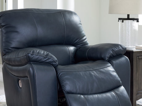 Leesworth Ocean Power Reclining Sofa, Loveseat And Recliner