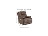 Wurstrow Umber Power Reclining Sofa, Loveseat And Recliner