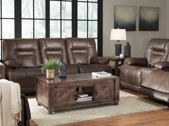 Wurstrow Umber Power Reclining Sofa, Loveseat And Recliner