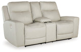 Mindanao Coconut Power Reclining Loveseat With Console