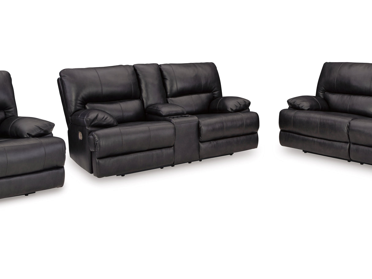 Mountainous Eclipse Power Reclining Sofa, Loveseat And Recliner