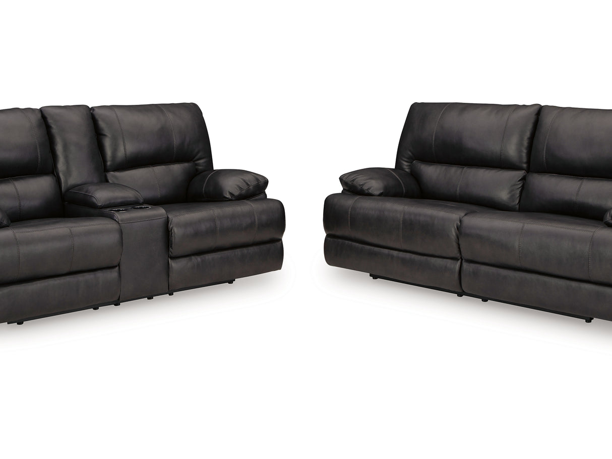 Mountainous Eclipse Power Reclining Sofa, Loveseat And Recliner