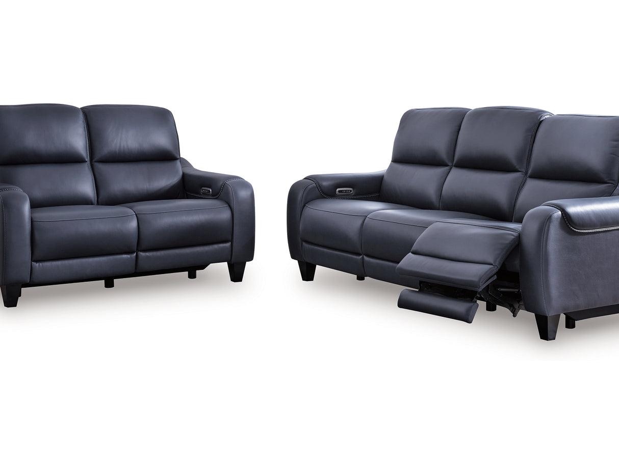 Mercomatic Ocean Power Reclining Sofa And Loveseat