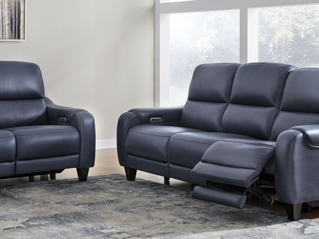 Mercomatic Ocean Power Reclining Sofa And Loveseat