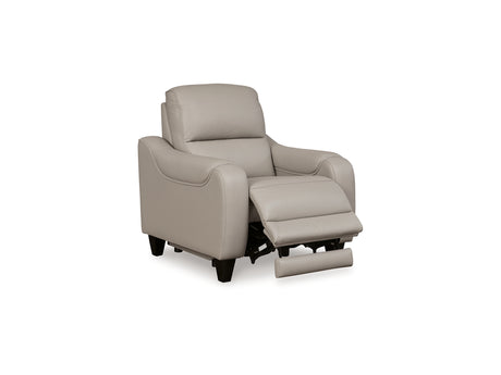 Mercomatic Gray Power Reclining Sofa, Loveseat And Recliner