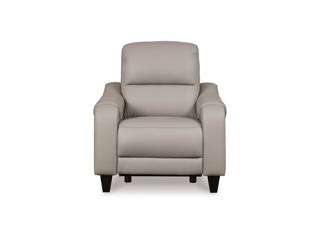 Mercomatic Gray Power Reclining Sofa, Loveseat And Recliner