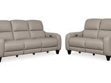 Mercomatic Gray Power Reclining Sofa And Loveseat