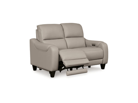 Mercomatic Gray Power Reclining Sofa, Loveseat And Recliner