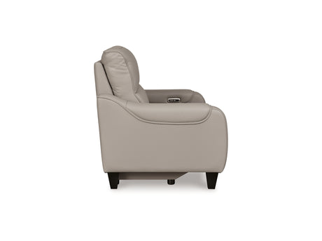 Mercomatic Gray Power Reclining Sofa And Loveseat