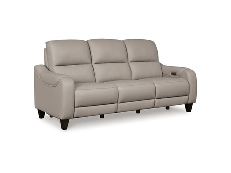 Mercomatic Gray Power Reclining Sofa, Loveseat And Recliner