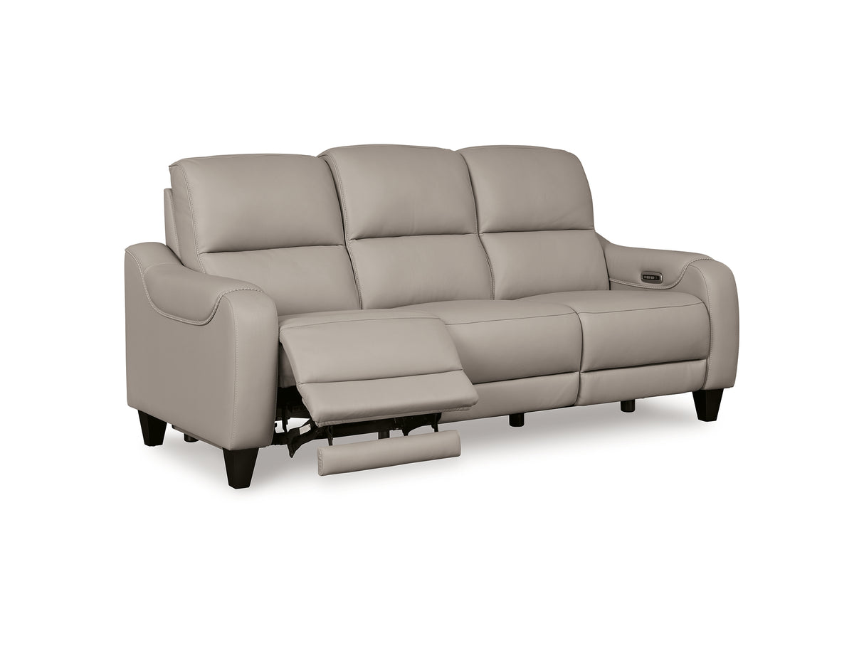 Mercomatic Gray Power Reclining Sofa, Loveseat And Recliner
