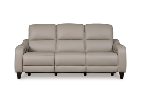 Mercomatic Gray Power Reclining Sofa, Loveseat And Recliner