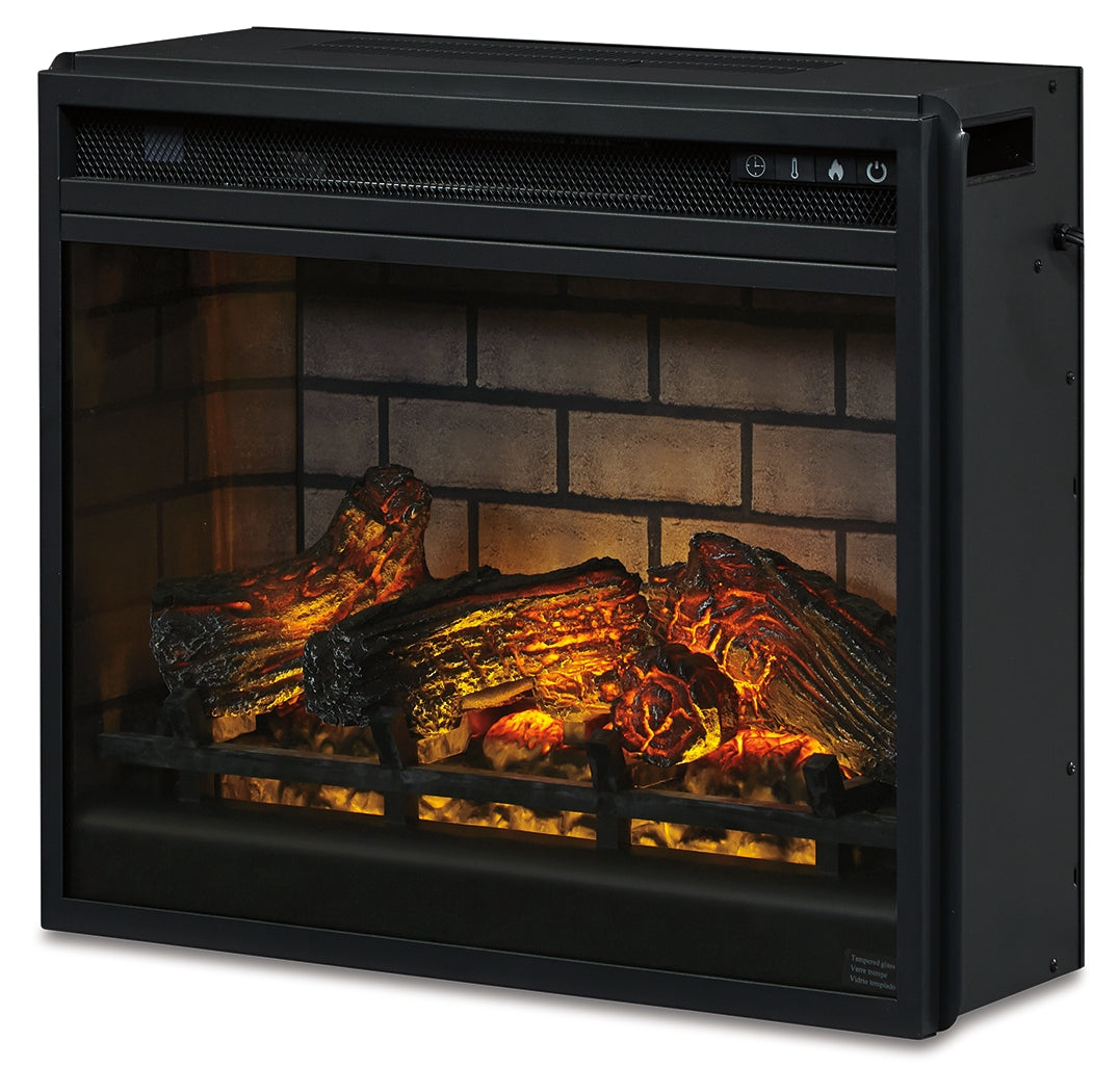 Entertainment Black Accessories Electric Infrared Fireplace Insert