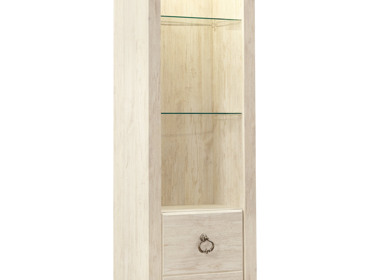 Willowton Whitewash 3-Piece Entertainment Center