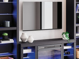 Cayberry Black 3-Piece Entertainment Center With Electric Fireplace