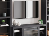 Cayberry Black 3-Piece Entertainment Center With Electric Fireplace