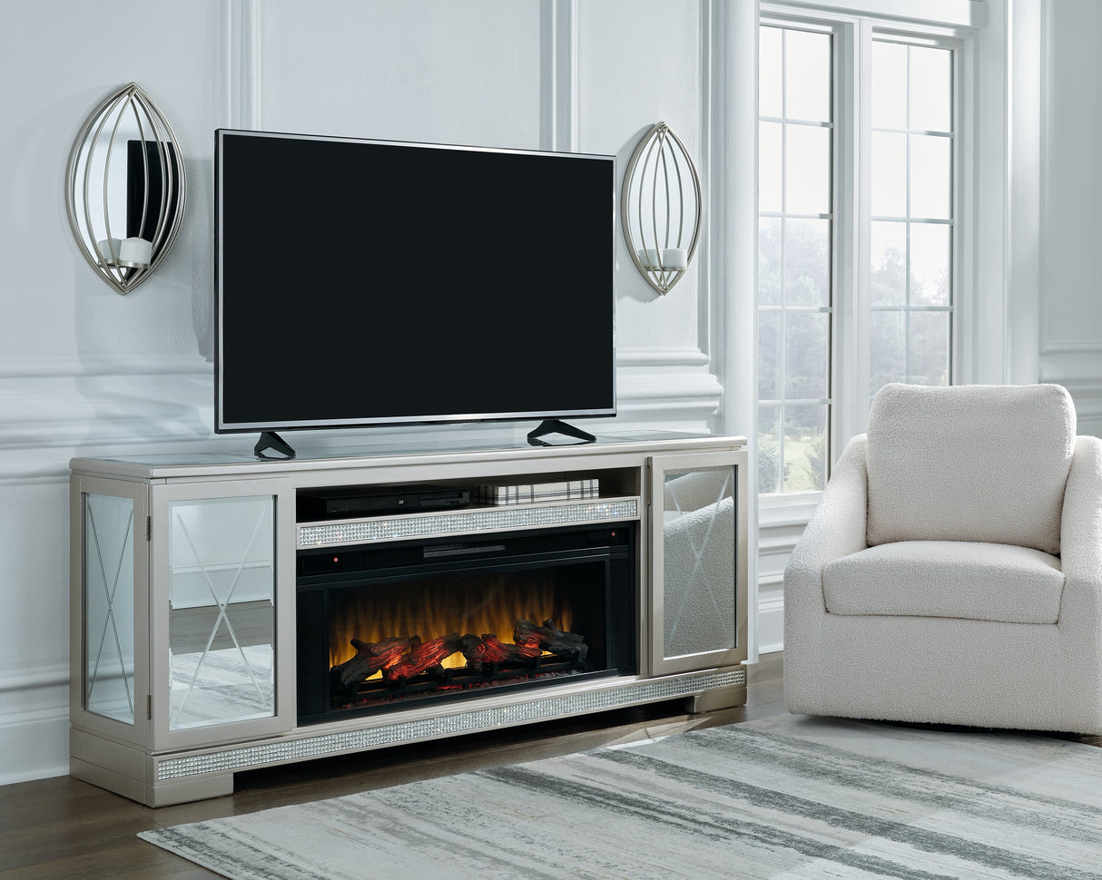 Flamory Silver 72" Tv Stand
